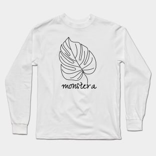 Monstera Plant Leaf Nature Long Sleeve T-Shirt